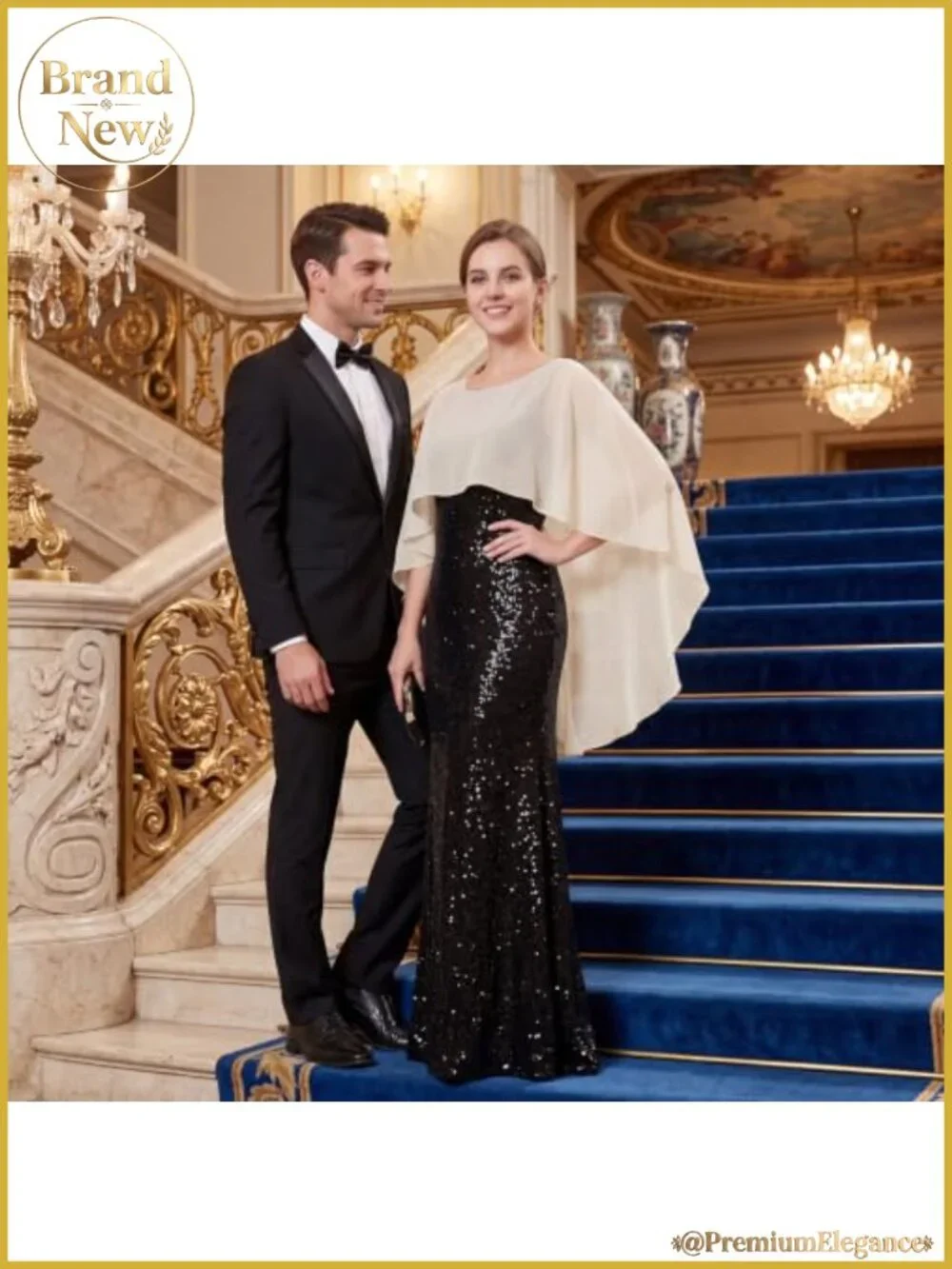 Chiffon Capelet Shawl Wrap for Evening Dress Wedding Cover Up